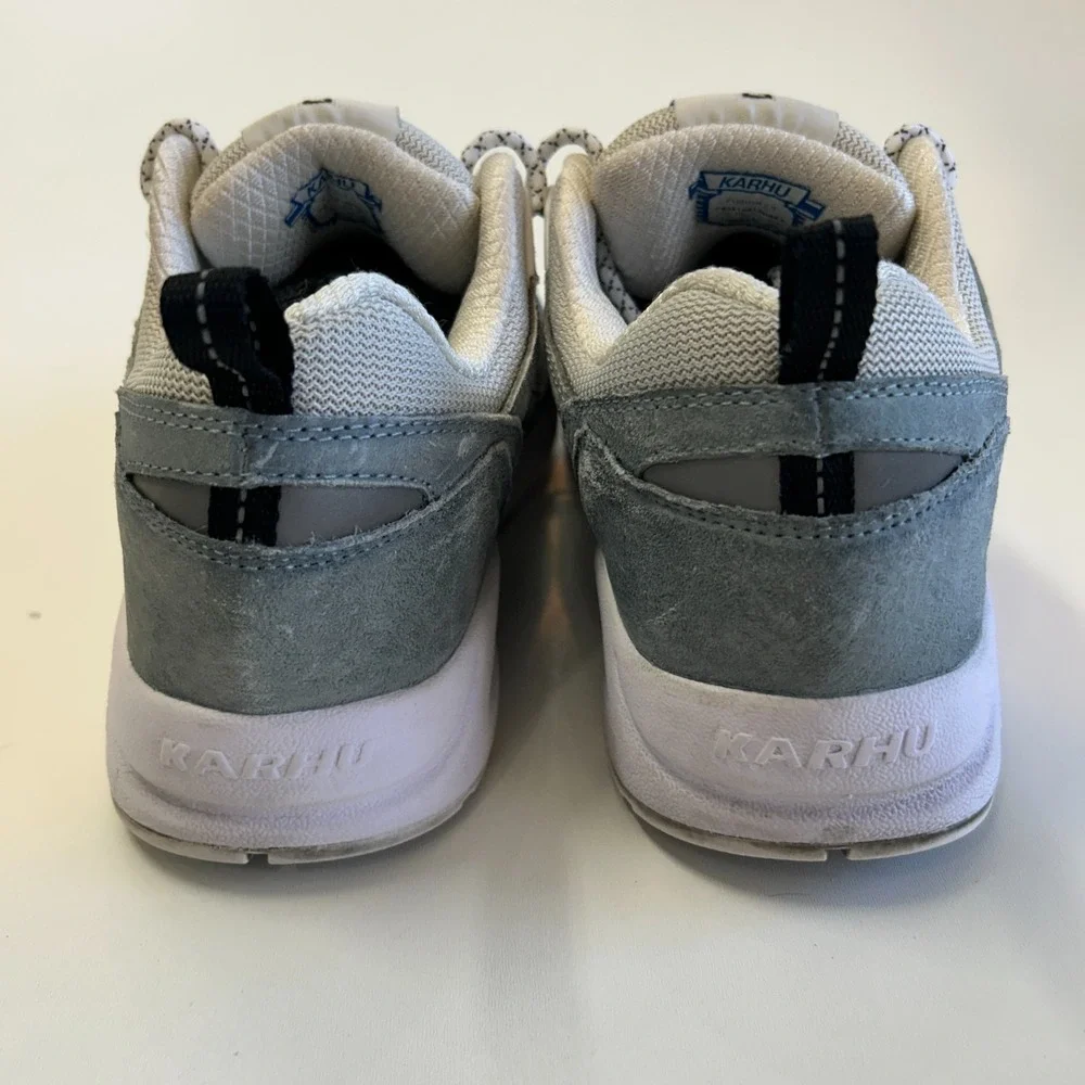 Karhu Fusion 2.0 Mens Size 10 Grey Suede Mesh Running Shoes F804148 Unisex